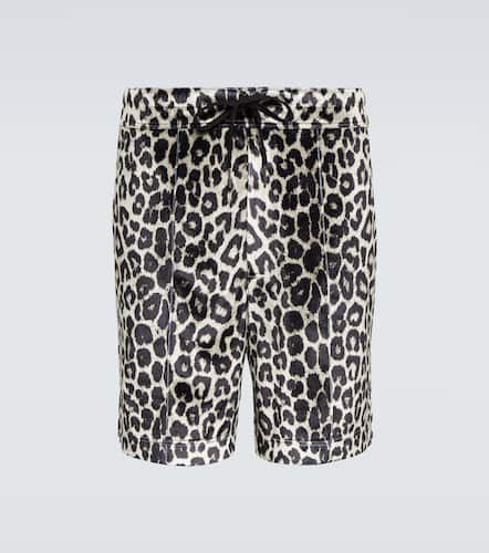 Tom Ford Leopard-print satin shorts - Tom Ford - Modalova