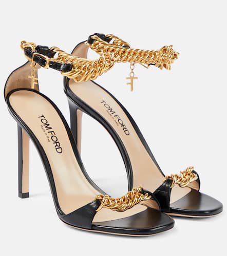 Zenith 105 chain-detail leather sandals - Tom Ford - Modalova