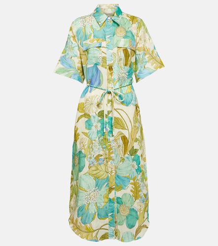 AlÃ©mais Janis floral linen shirt dress - Alemais - Modalova