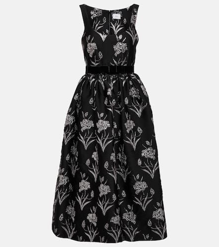 Astrea floral-printed satin midi dress - Erdem - Modalova