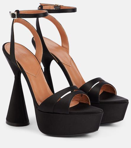 Skye satin platform sandals - D'Accori - Modalova