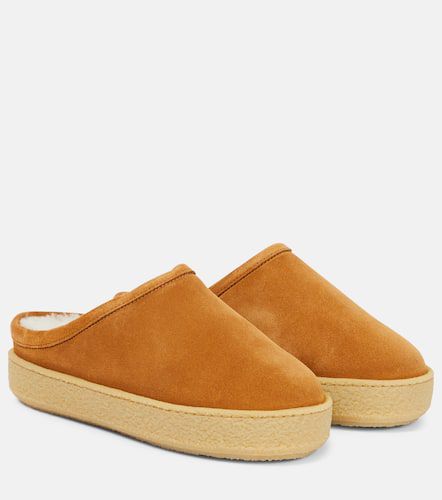 Fozee shearling-lined suede slippers - Isabel Marant - Modalova