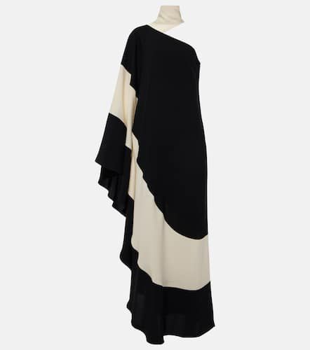 Tirso scarf-detail intarsia cady gown - Taller Marmo - Modalova