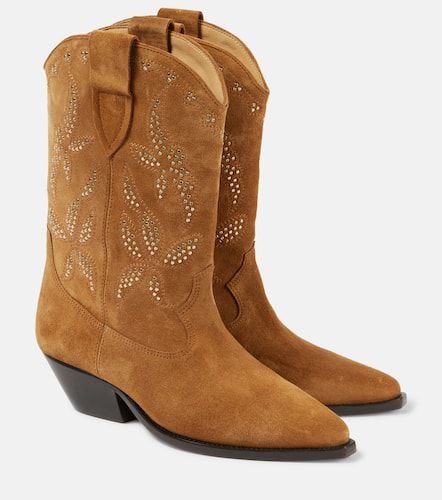 Duerto studded suede cowboy boots - Isabel Marant - Modalova