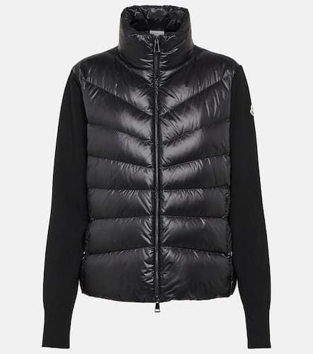 Moncler Down-paneled knit cardigan - Moncler - Modalova