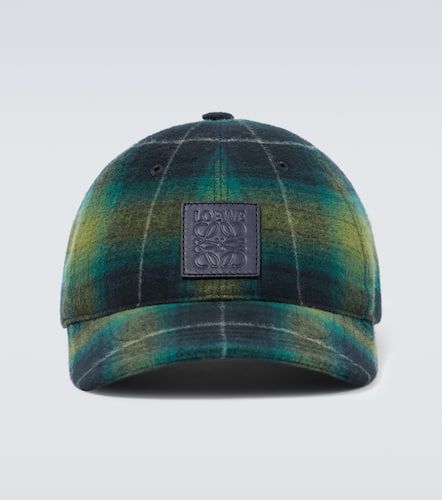 Cappello da baseball in tartan di cotone - Loewe - Modalova