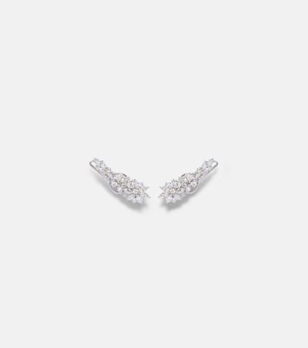 Y-Not 18kt white clip-on earrings with diamonds - Yeprem - Modalova