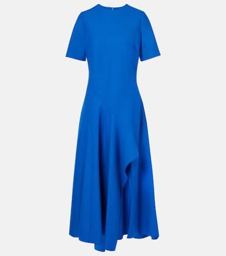 Draped wool-blend midi dress - Oscar de la Renta - Modalova