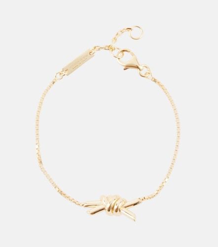 Pulsera Knot de plata de ley bañada en oro - Bottega Veneta - Modalova