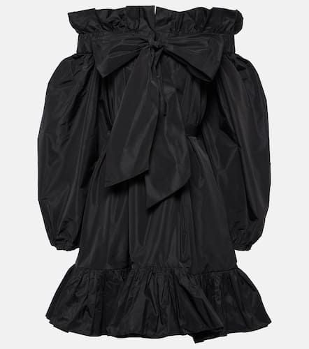 Bow-detail ruffled faille minidress - Patou - Modalova