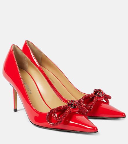 Bow-detail patent leather pumps - Mach & Mach - Modalova