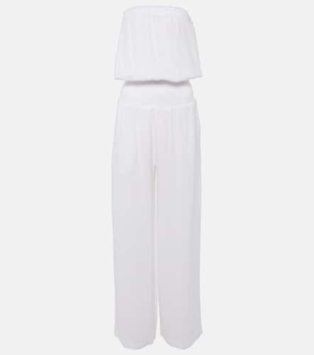 Naomi strapless cotton jumpsuit - Melissa Odabash - Modalova