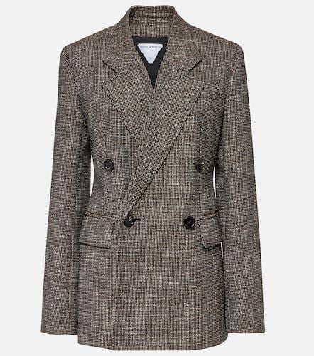 Wool and cotton-blend mouliné blazer - Bottega Veneta - Modalova