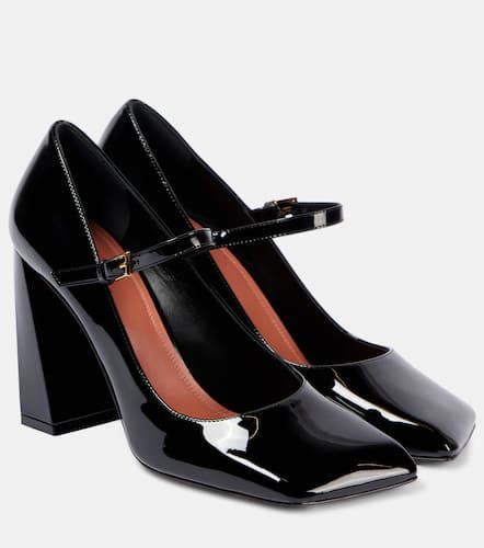 Charlotte 95 patent leather Mary Jane pumps - Amina Muaddi - Modalova