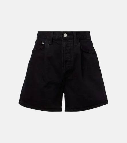 Rhoda pleated high-rise denim shorts - Agolde - Modalova
