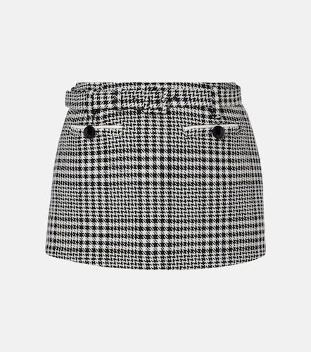 Belted houndstooth skort - Self-Portrait - Modalova