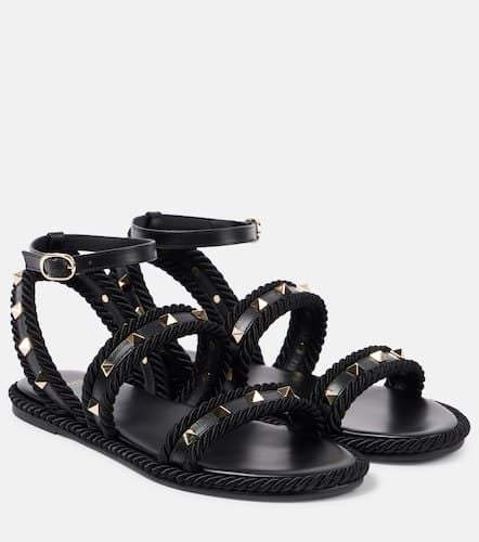 Rockstud Torchon leather sandals - Valentino Garavani - Modalova