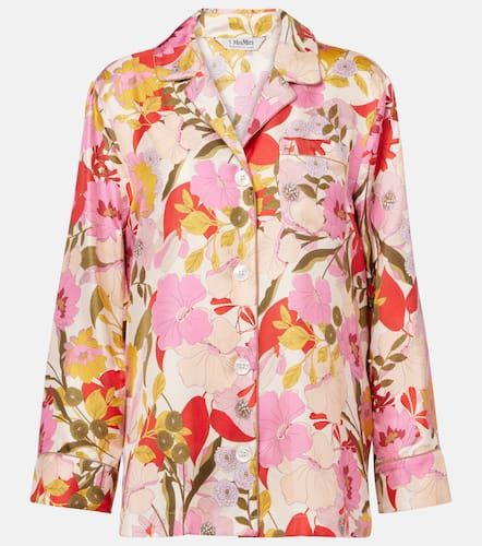 Alan floral silk satin shirt - 'S Max Mara - Modalova