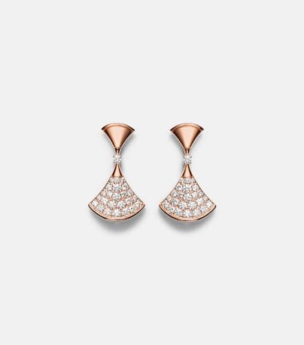 Divas' Dream 18kt rose gold earrings with diamonds - Bvlgari - Modalova