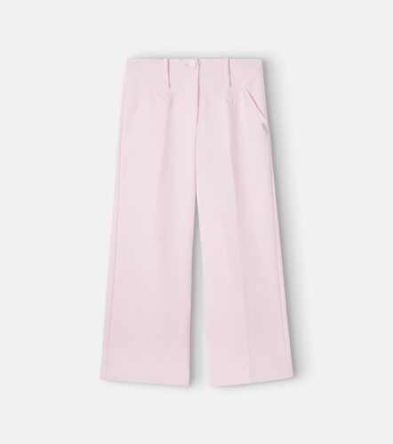 Pantalones anchos con logo - Monnalisa - Modalova