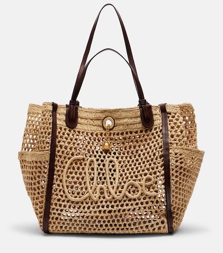 Iconic raffia shoulder bag - Chloe - Modalova