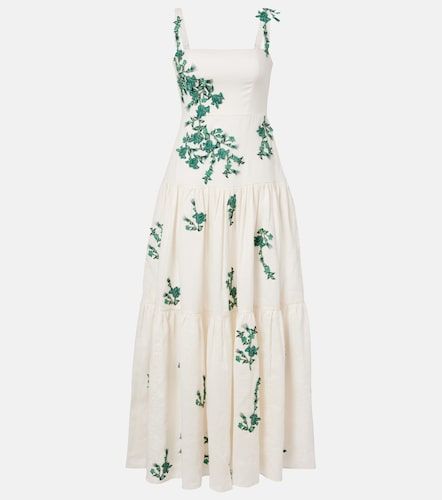 Besticktes Maxikleid Lima aus Leinen - Agua by Agua Bendita - Modalova