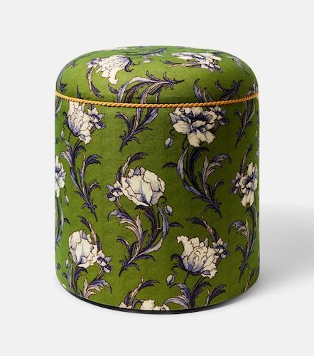 Pouf Baba' in canvas floreale - La DoubleJ - Modalova
