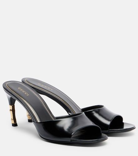 Gucci Bamboo leather mules - Gucci - Modalova