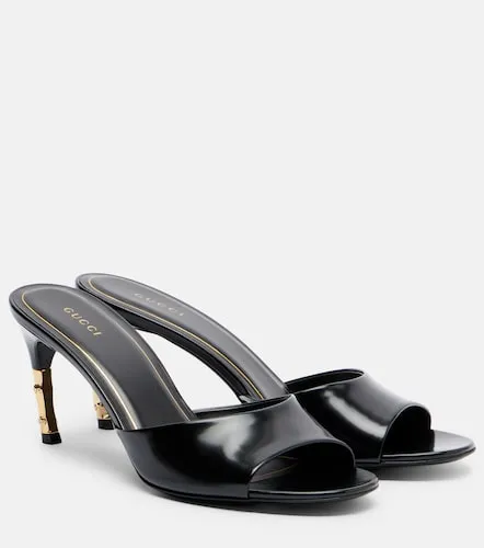 Gucci Bamboo leather mules - Gucci - Modalova