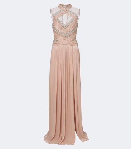 Verzierte Robe Avalia aus Georgette - Costarellos - Modalova