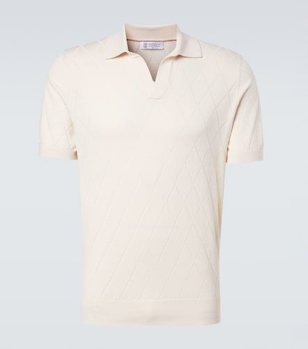 Polo Argyle de algodón - Brunello Cucinelli - Modalova