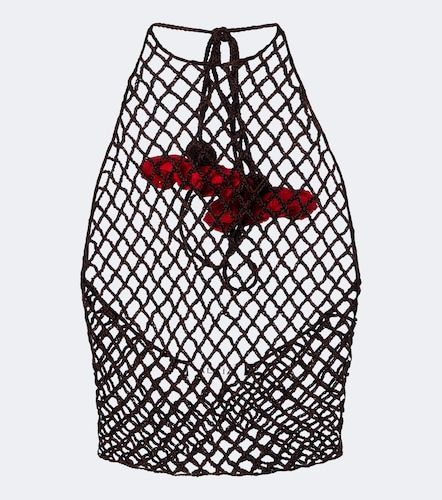 Alaïa Top in crochet di cotone - Alaia - Modalova