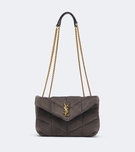 Borsa a spalla Toy Puffer in suede - Saint Laurent - Modalova