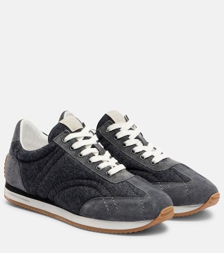 Toteme Suede-trimmed sneakers - Toteme - Modalova