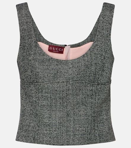Gucci Tank top cropped de lana - Gucci - Modalova