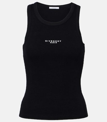 Tank top Paris de algodón con logo - Givenchy - Modalova