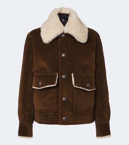 Blouson aus Cord mit Shearling - Moncler Grenoble - Modalova