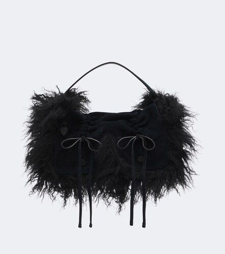 Bolso al hombro Mutipocket de ante con borrego - Acne Studios - Modalova