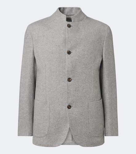 Blazer in cashmere e seta a spina di pesce - Eleventy - Modalova