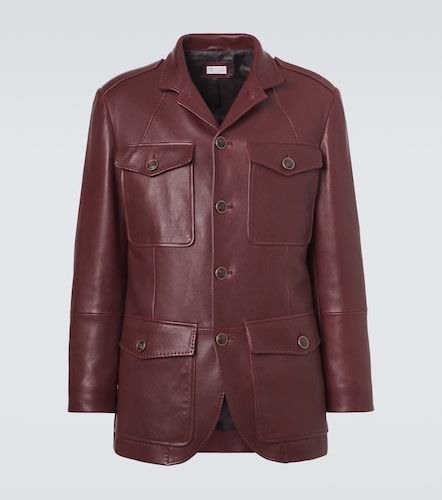 Leather field jacket - Brunello Cucinelli - Modalova