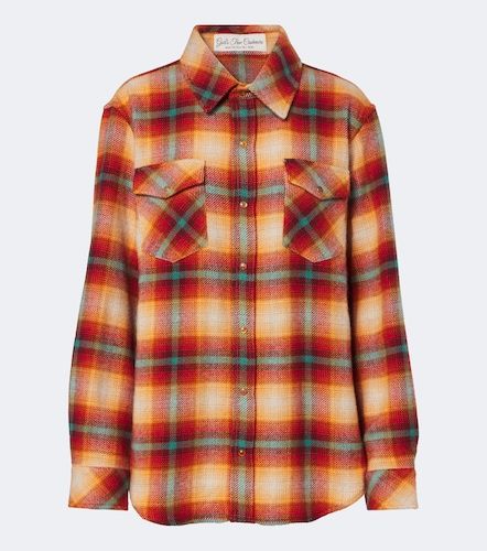 Camicia Red Sun Shadow in cashmere a quadri - God's True Cashmere - Modalova