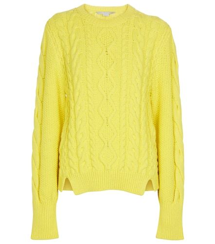 Cable-knit cotton-blend sweater - Stella McCartney - Modalova