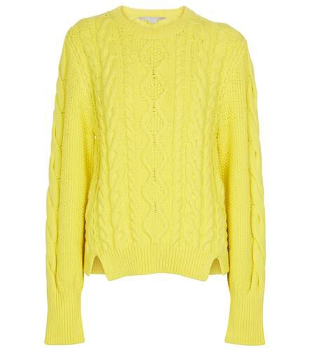Cable-knit cotton-blend sweater - Stella McCartney - Modalova