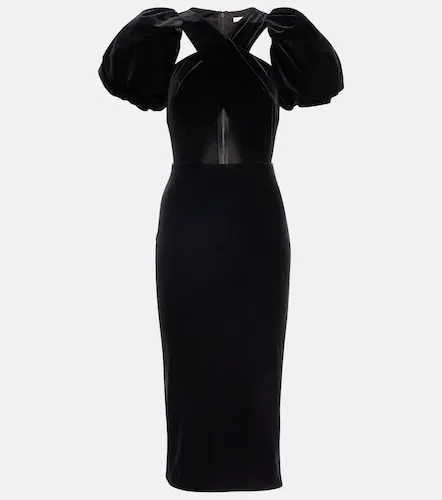 Vestido wrap midi de terciopelo - Christopher Kane - Modalova
