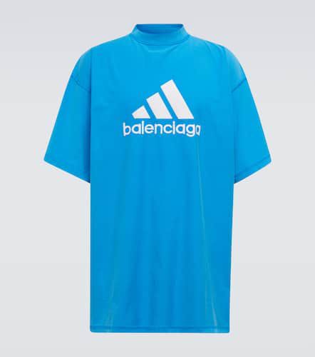X adidas - T-shirt in cotone con logo - Balenciaga - Modalova