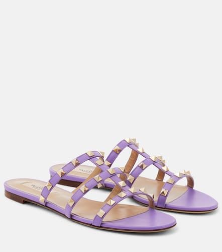 Rockstud leather sandals - Valentino Garavani - Modalova