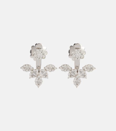 Moonflower 18kt white gold earrings with diamonds - Yeprem - Modalova