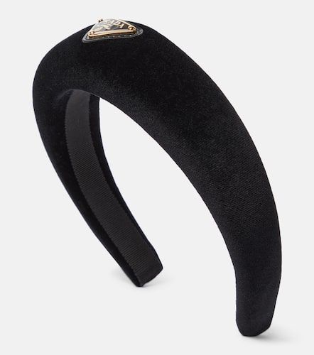 Prada Logo velvet headband - Prada - Modalova