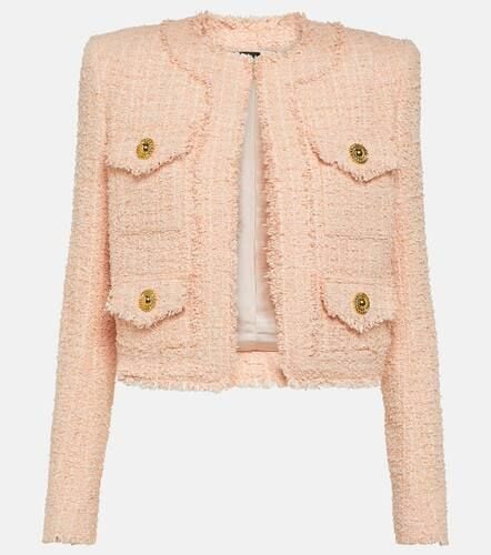 Balmain Cropped tweed jacket - Balmain - Modalova