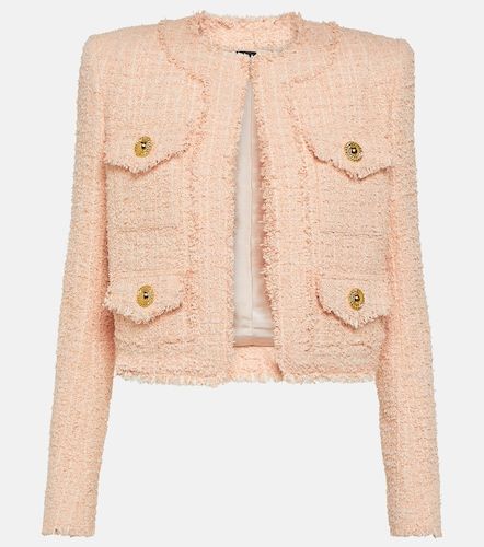 Balmain Cropped tweed jacket - Balmain - Modalova